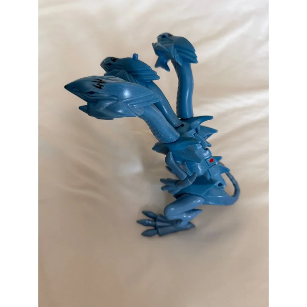Yu-Gi-Oh Blue-Eyes Ultimate Dragon 3-Headed Action Figure Toy Blue Glitter